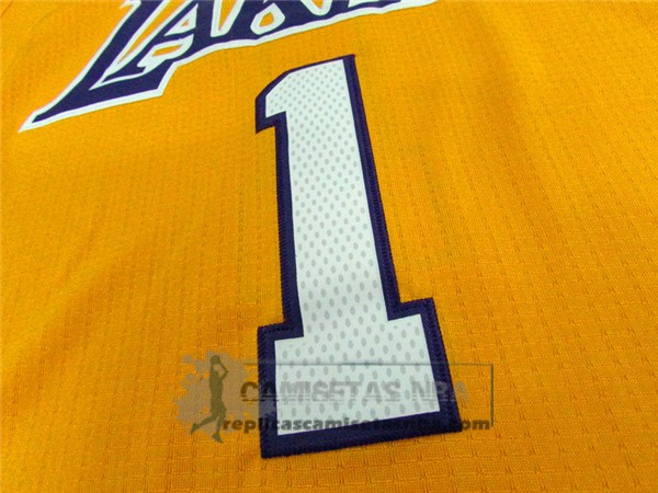 Camiseta Manga Corta Lakers Russell Amarillo
